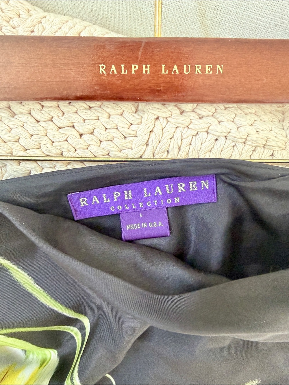 VTG Ralph Lauren Purple Label Silk Floral Runway Archive Skirt Sz 2 - Picture 2 of 11